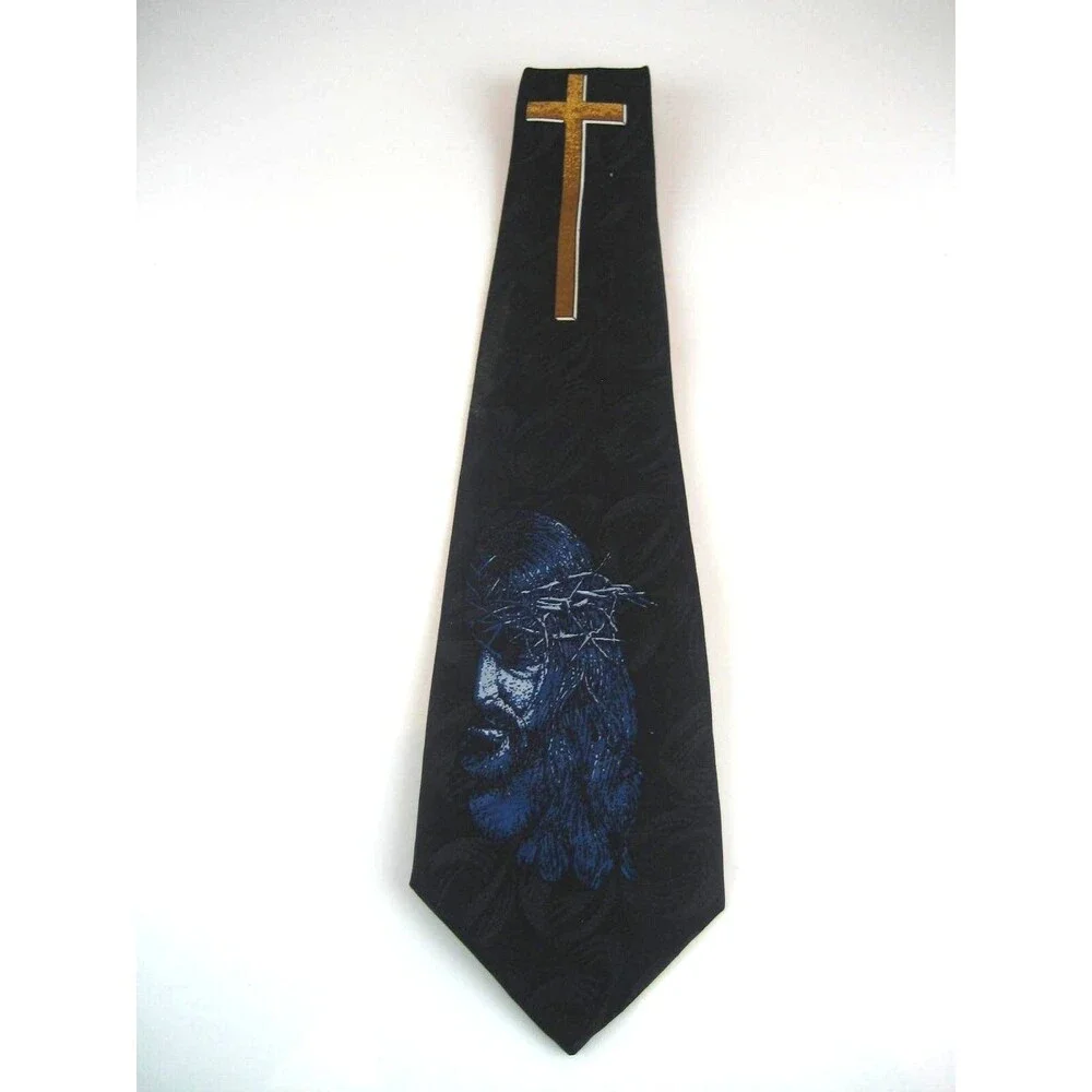 A Rogers 100% Silk Christian Theme Necktie